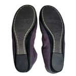 Bernardo  Leather Flats Shearling Lined Ballerina Purple Sz 6M Photo 5