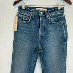 GRLFRND NEW  cassidy mid rise straight leg jean in tribeca 26 Photo 2