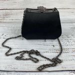 Jessica McClintock Vintage  Mini Chain Bag Black 100% Satin Photo 0