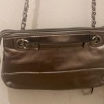 Ellen Tracy Gold Silver  Convertible Crossbody Shoulder Bag Purse Photo 8