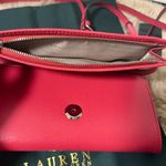 Ralph Lauren NEW R.L.L. Lauren hot Pink Cow Leather Wallet Crossbody Bag Photo 8