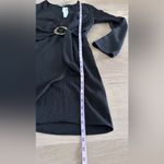 Topshop  Black Mini Dress with Tortoise Ring size 6 NWT Photo 10