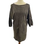 Whistles Leather Suede Zip Detail Dress Size 6 (US) Photo 1