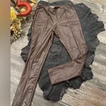 Haute Monde Brown Leather Leggings Pants
Sz Large Photo 0