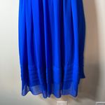 David's Bridal David’s Bridal Bright Blue Short Strapless Pleated‎ Dress Size 4 Photo 2
