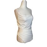 superdown  Veronica Cut Out Bodysuit in White XLarge New Womens Cami Tank Top Photo 5