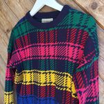 Urban Outfitters  UO andi multicolor plaid sweater size small Photo 2
