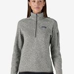 Patagonia EUC Gray Better Sweater Fleece Pullover 1/4 Zip Women’s Large L Photo 0