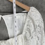 ASTR  The Label Women’s S White Lace Puff Sleeve Mini Dress Coquette Cottagecore Photo 3