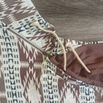 AMPERSAND AVE Earthy Tones Aztec Hoodie Brown Size L Photo 2