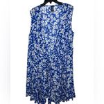 Swimsuits for All Blues/greens Watercolor Floral Print Coverup Size 14/16 Photo 4