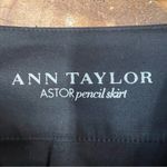 Ann Taylor Astor Black Cotton Pencil Skirt Minimalist Work Office Business Sz 2 Photo 6