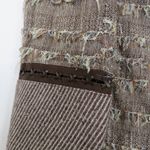 Bosca 1990s Vintage Brown Tweed Jacket Stunning Knit Frayed Twee Jacket Small Size M Photo 5