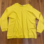 Zenana Outfitters Raglan Sleeves Cotton Crewneck Sweatshirt Relaxed Yellow Loungewear 2X Photo 0