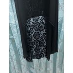 Cha Cha Vente Low High Black Silky Lacey Back Blouse 3xl Photo 3