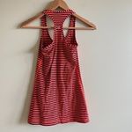 Lululemon reversible tank top striped Orange Black Racerback Size 4 Photo 1