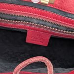 Gucci Red Leather Knot Handle Handbag Photo 9