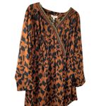 Umgee  Size XL Animal‎ Print V- Neck  Tunic Boho Lightweight Blouse Dress Photo 3