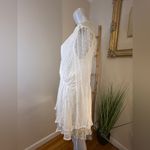 Free People Dahlia White Swiss Dot Sheer Long Sleeve Dress Size Medium Brand New Photo 7