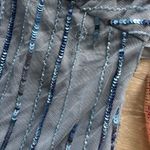 Mac Duggal  Beaded Kimono Sleeve V-Neck Dress Periwinkle 14 NWT Black Tie Formal Photo 14