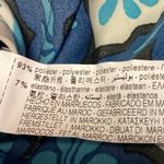 ZARA  NWT Blue Printed Satin Button Down Long Sleeve Boho Shirt Blouse Top Sz XS Photo 4