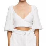 Jonathan Simkhai (Sold Out) Mila Wrap Cover Up Top, Size L New w/Tag Retail $245 Size L Photo 0