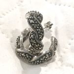 JACK JUDITH  Rope Braided Sterling Silver Marcasite Demi Hoops Photo 10