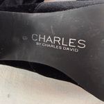 Charles by Charles David  Velvet Over the Knee Heeled Boots‎ in Black Size 8 Photo 2