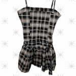 Justify  Plaid Black and White Dress Photo 1