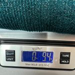 89th & Madison Metallic Knit Cardigan Womens Medium Party Event Evening Holiday Blue Photo 10