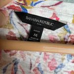 Banana Republic  Women's MP Linen Blend Floral Blouse‎ Lightweight Photo 1
