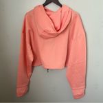 Rawgear Cropped Hoodie Peach Amber rg5001 Cinch Waist Casual Athleisure Neutral Pink Size L Photo 4