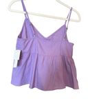 Abound  Peplum Woven Purple Cami NWT Photo 1