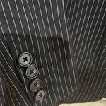 Reformation Dama Pinstripe Cady Blazer Medium NWT Black White Tailored Jacket Photo 6