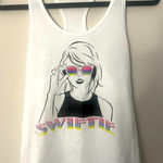 Taylor‎ Swift Swifty Racerback Tank Top Pink Size M Photo 0