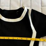 Black and white color block long sleeve sweater dress Size S/M Photo 4