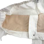 J.Jill 100% Linen Wide Leg Cropped Pants Pockets Breathable White size Large Photo 2