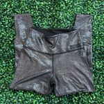 PINK - Victoria's Secret PINK ULTIMATE NWOT high waisted RARE black and silver sparkle leggings Photo 0