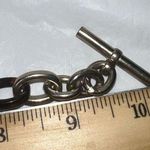 Michael Kors  Tortoise Shell and Gold Tone Link Toggle Closure Bracelet/Anklet 10 Photo 5