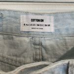 Cotton On Light Wash Distressed Denim Skirt Sz 2 Photo 5