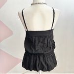 Twenty One Vintage Y2K Black Embroidered Tank Top Indie Sleaze‎ Soft Grunge Retro Small Photo 2