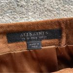 ALLSAINTS  Goat Leather Suede Whip Stitch High Waisted Pencil Skirt 6 Photo 2