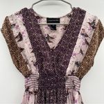 Anthropologie Corey‎ Lynn Calter Thrush Song Bird Silk Short Sleeve Top Sz 2 Pink Photo 1