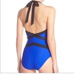 Ted Baker swimsuit one piece NEW bright royal blue and black size 10 Photo 10