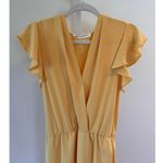 Amanda Uprichard  Martinique Yellow Midi Belted Wrap Dress size 2X Photo 6