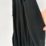 Rails Trucker Sleeveless Jumpsuit V-Neck Cotton Gauze Relaxed Black Women's XS Photo 6