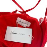 Lovers + Friends  Women’s M Levesque Lace Mini Dress Red Romantic Cocktail‎ New Photo 2