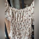 Free People Juliet bodysuit ruffle square neck floral print tiered smock top Photo 5