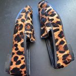 Banana Republic Calf Hair Leather Animal Print Slip On Loafer Flats sz 7 Career Photo 1