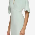 Calvin Klein Scuba Crepe Sheath with Cape Sleeves Photo 1